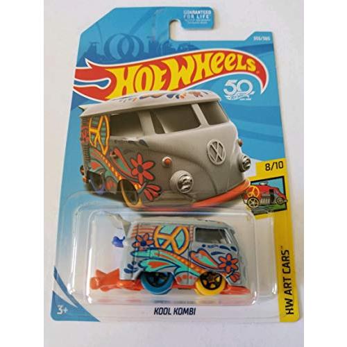ホットウィール マテル ミニカー Hot Wheels 2018 50th Anniversary Hw Art Cars - Kool Kombi (Grey)