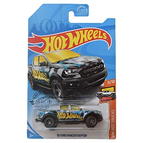 ホットウィール マテル ミニカー ghg49 Hot Wheels Hot Trucks 5/10 '19 Ford Ranger Raptor, Silver