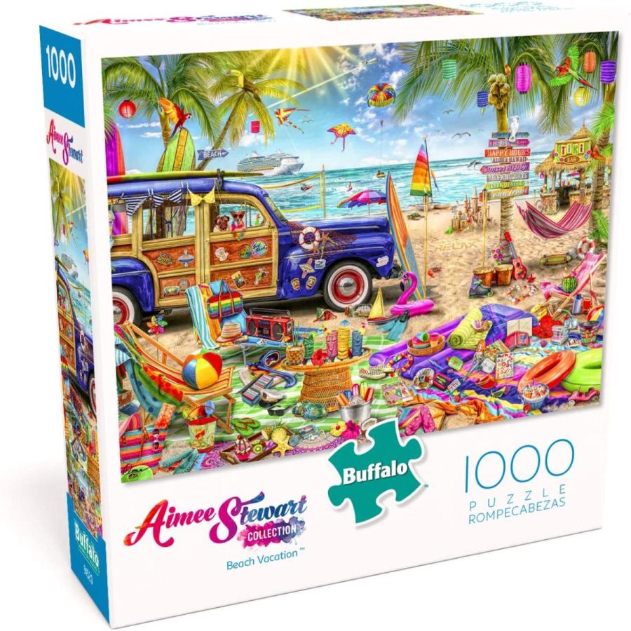 ジグソーバズル 海外製 1000ピース ビーチバケーション エイミー・スチュワート Aimee Stewart 絵画_2