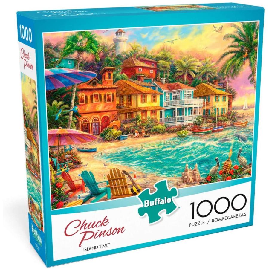 ジグソーパズル 海外製 1000ピース アイランドタイム チャック・ピンソン サイズ約68x50センチ 絵の画像