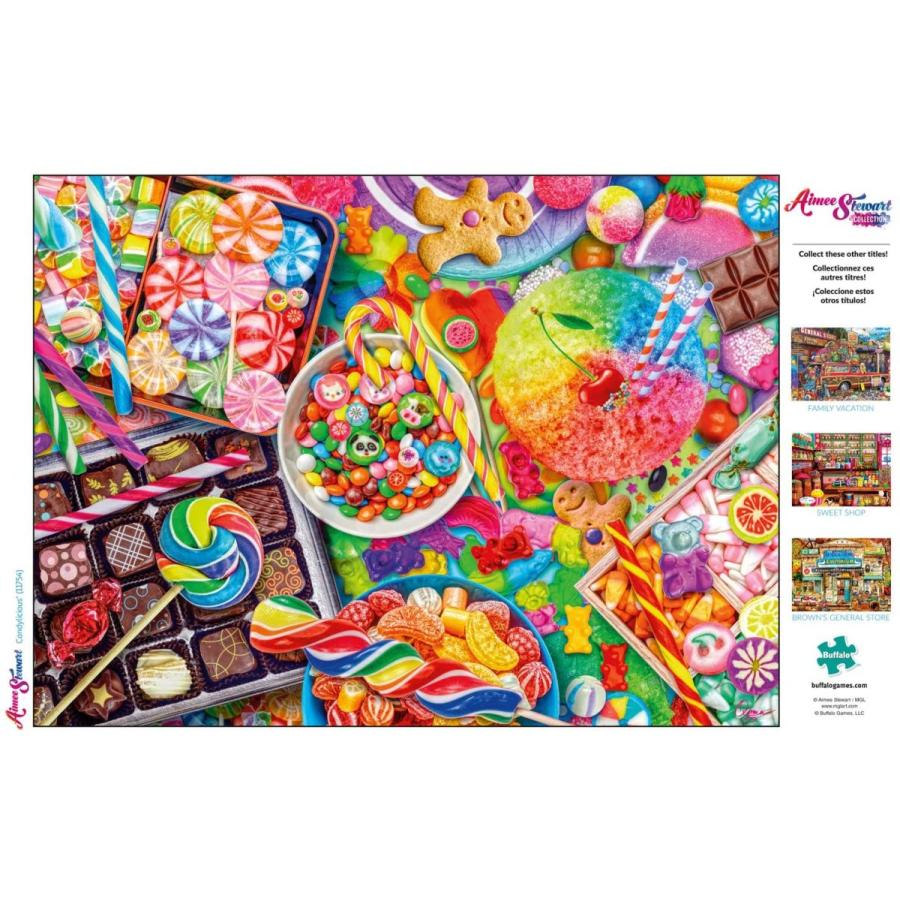 ジグソーパズル 海外製 1000ピース Candylicious エイミー・スチュワート サイズ約68x50センチ 絵画・の画像