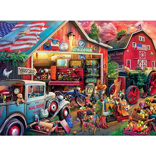 ジグソーパズル 海外製 1000ピース カントリーライフ アンティークな納屋 サイズ約68x50センチ 絵