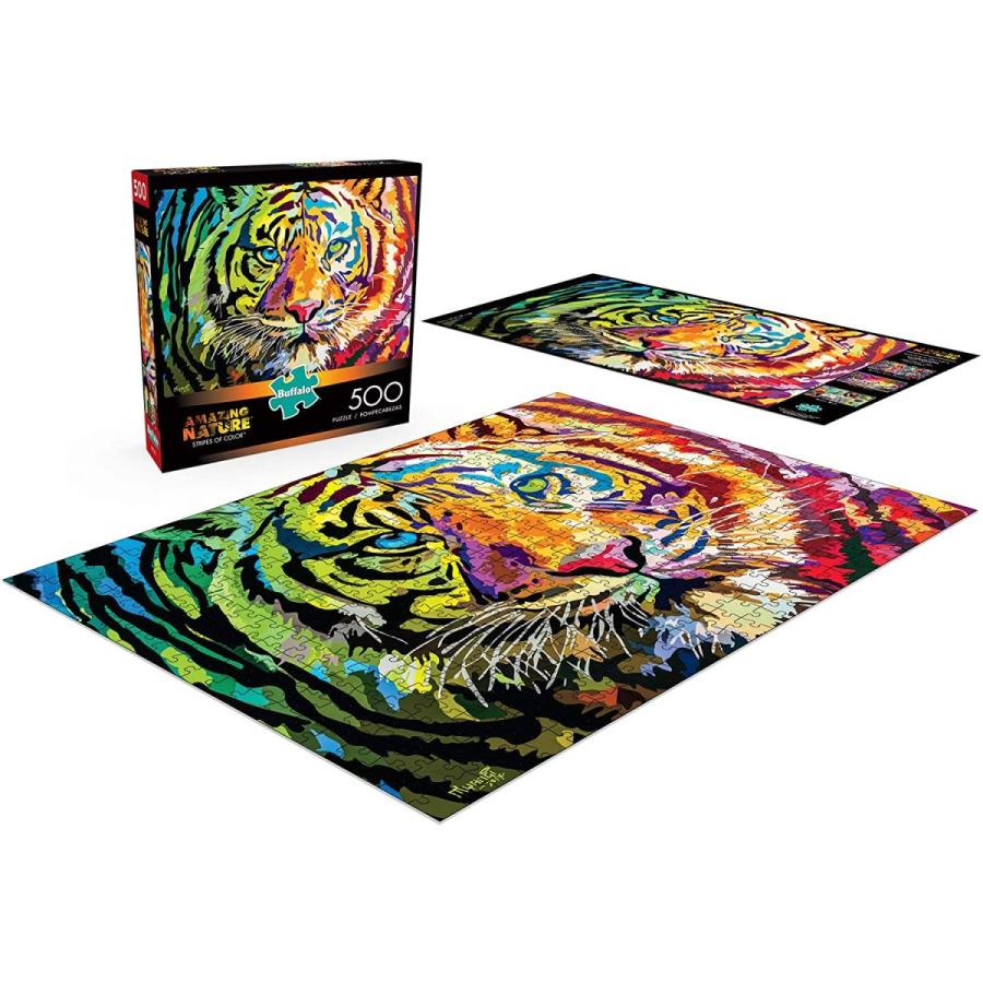 ジグソーパズル 海外製 アメリカ 3786 Buffalo Games - Stripes of Color - 500 Piece Jigsaw Puzzle_3