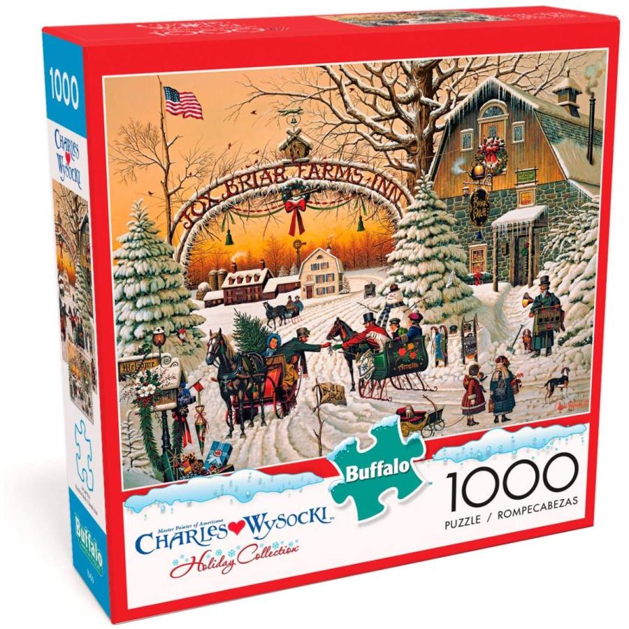 ジグソーパズル 海外製 1000ピース クリスマスの挨拶 チャールズ