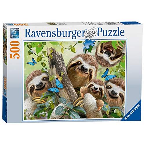 ジグソーパズル 海外製 500ピース ナマケモノの自撮り 約50x36センチ ペット・動物 Ravensburger