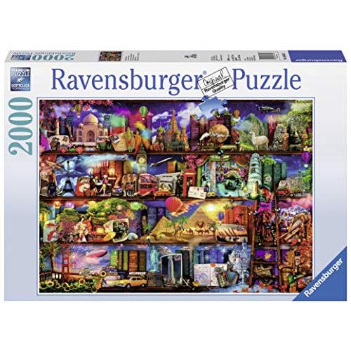 ジグソーパズル 海外製 2000ピース 本の世界 約132x61センチ 絵画・アート Ravensburger