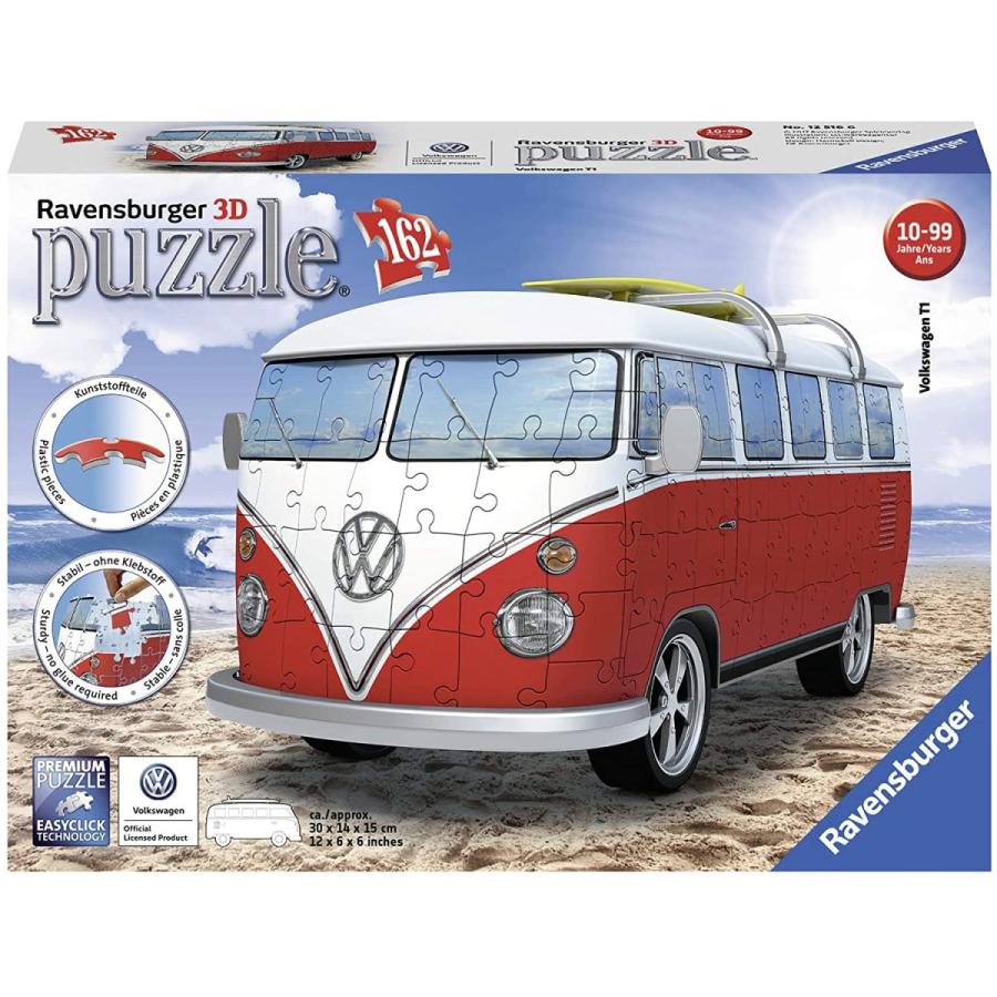 ジグソーパズル 海外製 アメリカ 12516 Ravensburger Volkswagen T1 Campervan 3D Jigsaw Puzzle - 162の画像