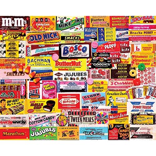ジグソーパズル 海外製 アメリカ 862 White Mountain Puzzles Candy Wrappers - 1000 Piece Collage Ji