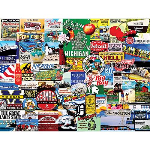 ジグソーバズル 海外製 1000ピース ミシガンが大好き サイズ約60×76センチ 絵画・アート White Mounta