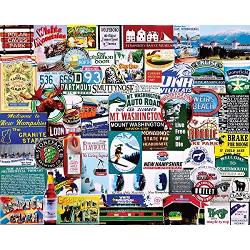 ジグソーバズル 海外製 1000ピース ニューハンプシャーが大好き サイズ約60×76センチ 絵画・アー