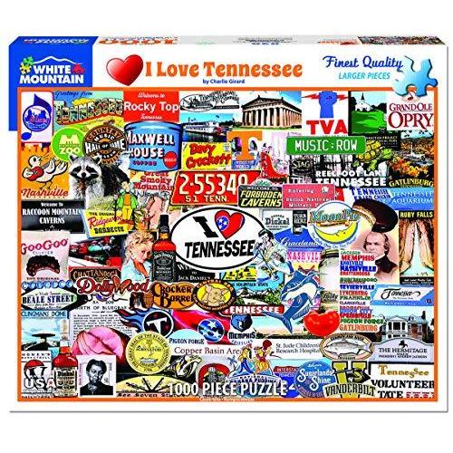 ジグソーバズル 海外製 1000ピース テネシーが大好き サイズ約60×76センチ 絵画・アート White Mounta
