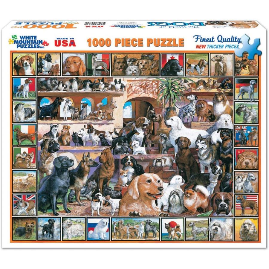 ジグソーバズル 海外製 1000ピース 犬の世界 サイズ約60×76センチ
