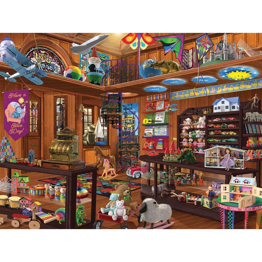 ジグソーパズル 海外製 アメリカ 1499 White Mountain Puzzles Toy Shop Seek and Find - 1000 Piece Jの画像