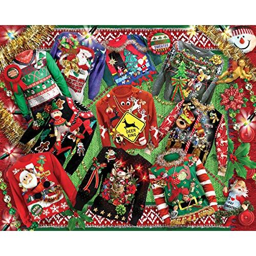ジグソーバズル 海外製 1000ピース かっこ悪いクリスマスセーター サイズ約60×76センチ クリスマ