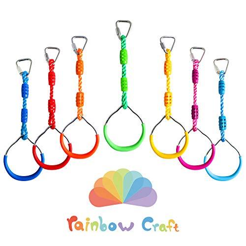 ジャングルジム ブランコ 屋内・屋外遊び DS-S2001 Rainbow Craft 7-Pack Colorful Ninja Rings -