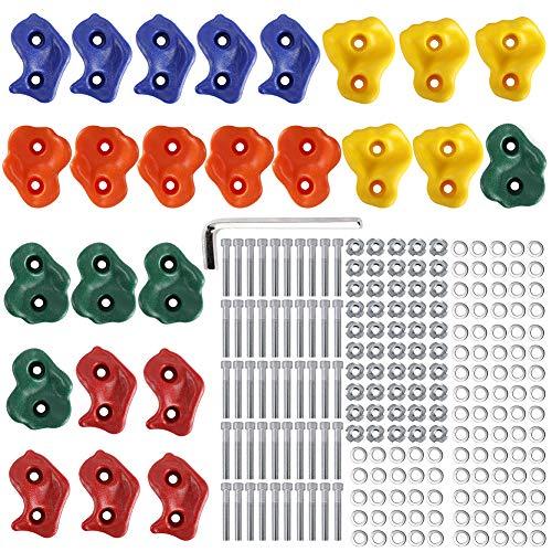 ジャングルジム ブランコ 屋内・屋外遊び Yaegoo Climbing Holds for Kids and Adults， Rock Climb