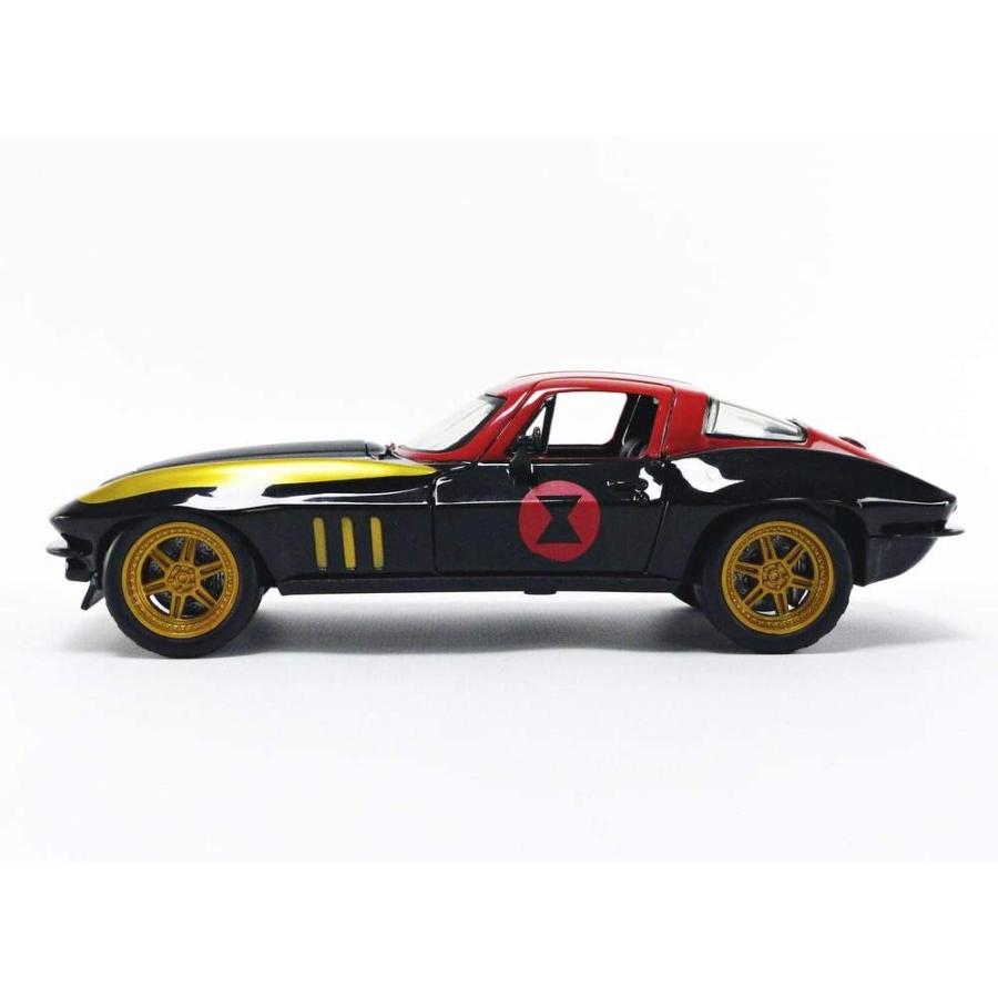ジャダトイズ ミニカー ダイキャスト 26065 Marvel 1:24 1966 Chevy Corvette Die-cast Car with 2.7