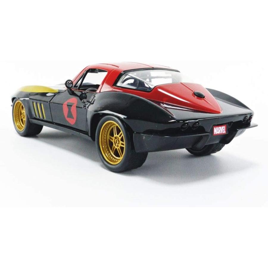 ジャダトイズ ミニカー ダイキャスト 26065 Marvel 1:24 1966 Chevy Corvette Die-cast Car with 2.7
