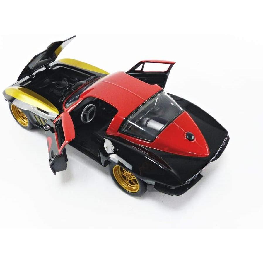 ジャダトイズ ミニカー ダイキャスト 26065 Marvel 1:24 1966 Chevy Corvette Die-cast Car with 2.7