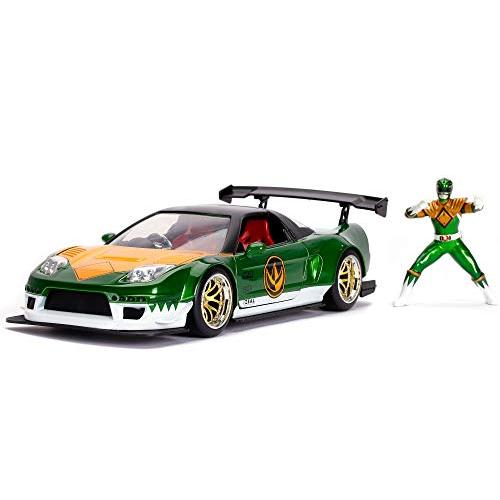 ジャダトイズ ミニカー ダイキャスト 31909 Jada 1:24 Diecast 2002 Honda NSX with Green Ranger Fi