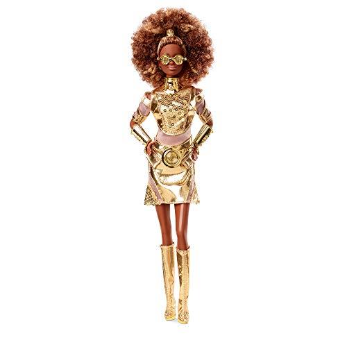 バービー バービー人形 GLY30 Barbie Collector Star Wars C-3PO x Doll (~12-inch) in Gold Fashion and A