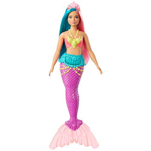 バービー バービー人形 GJK11 Barbie Dreamtopia Mermaid Doll, 12-inch, Teal and Pink Hair