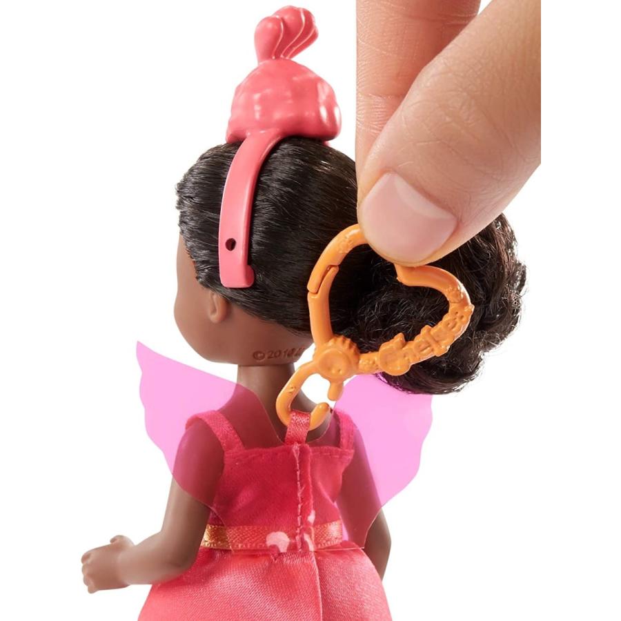取次店 バービー バービー人形 GJW30 Barbie Club Chelsea Dress-Up Doll， 6-in Brunette in Flamingo Costume， wi