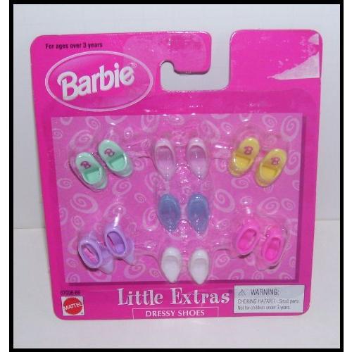 バービー バービー人形 67036-86 Barbie Little Extras Dressy Shoes 7 Pairs of Barbie Doll Shoes From 1