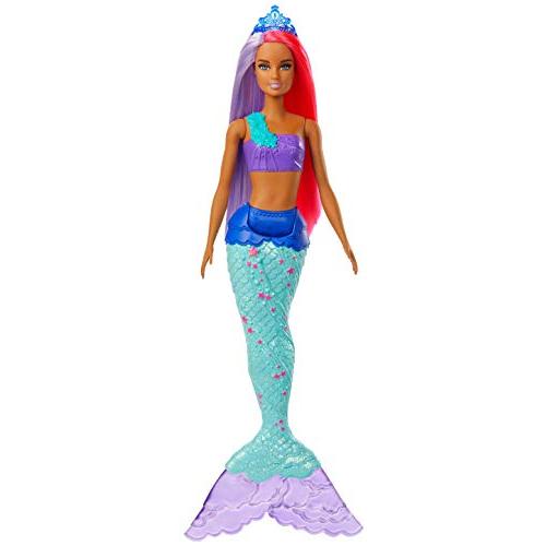 バービー バービー人形 GJK09 Barbie Dreamtopia Mermaid Doll, 12-inch, Pink and Purple Hair, with Tiar