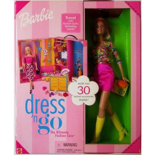 バービー バービー人形 55308 Mattel Barbie Dress 'N Go Fashion Case， Doll， Outfits， 30+ Fashion Acces