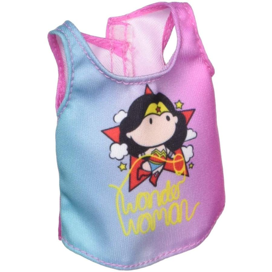 バービー バービー人形 FXJ96 Barbie Clothes: Wonder Woman Character Top Dolls， Pink & Blue Tee with W_2