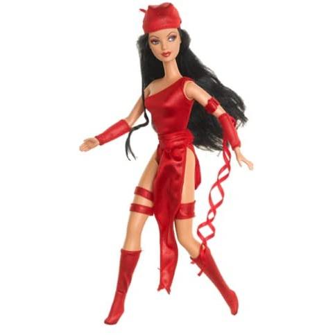 バービー バービー人形 027084217421 Barbie as Elektra from Marvel Comicsの画像