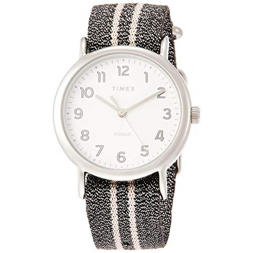 腕時計 タイメックス メンズ TW2R92200 Timex Weekender 38 mm Gray Metallic Strap Watch TW2R92200