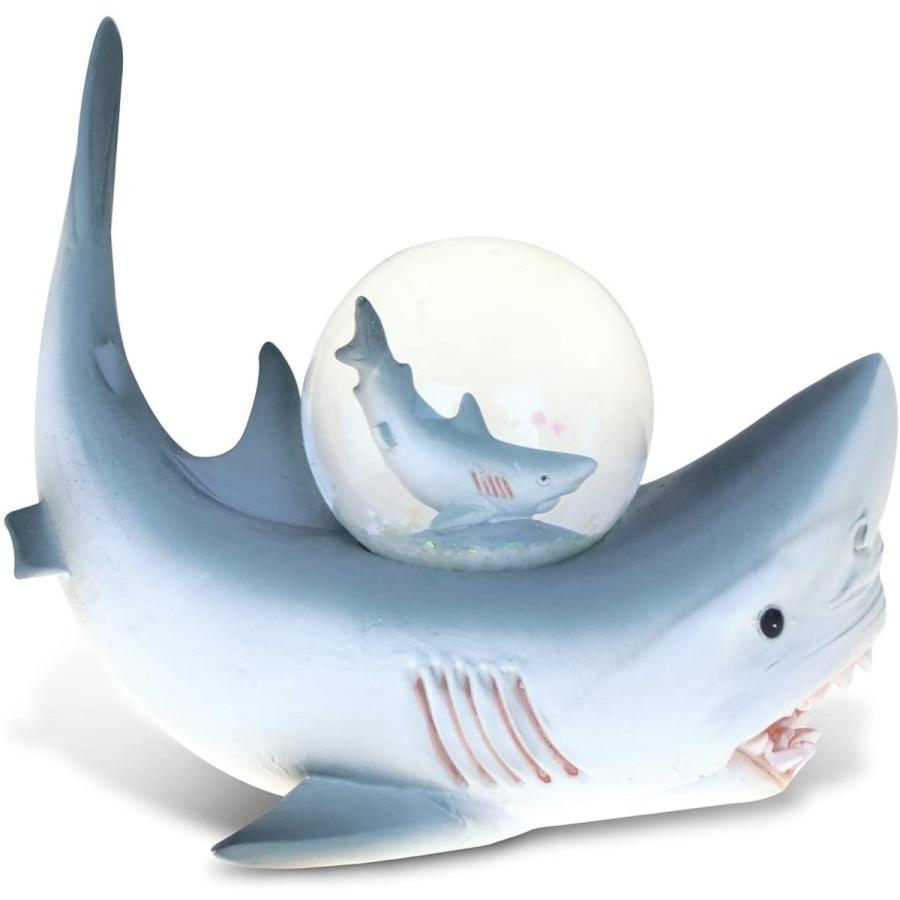 売り人気商品 スノーグローブ 雪 置物 9471 COTA Global Shark Snow Globe - Ocean Life Animal Water Globe Figurine wi