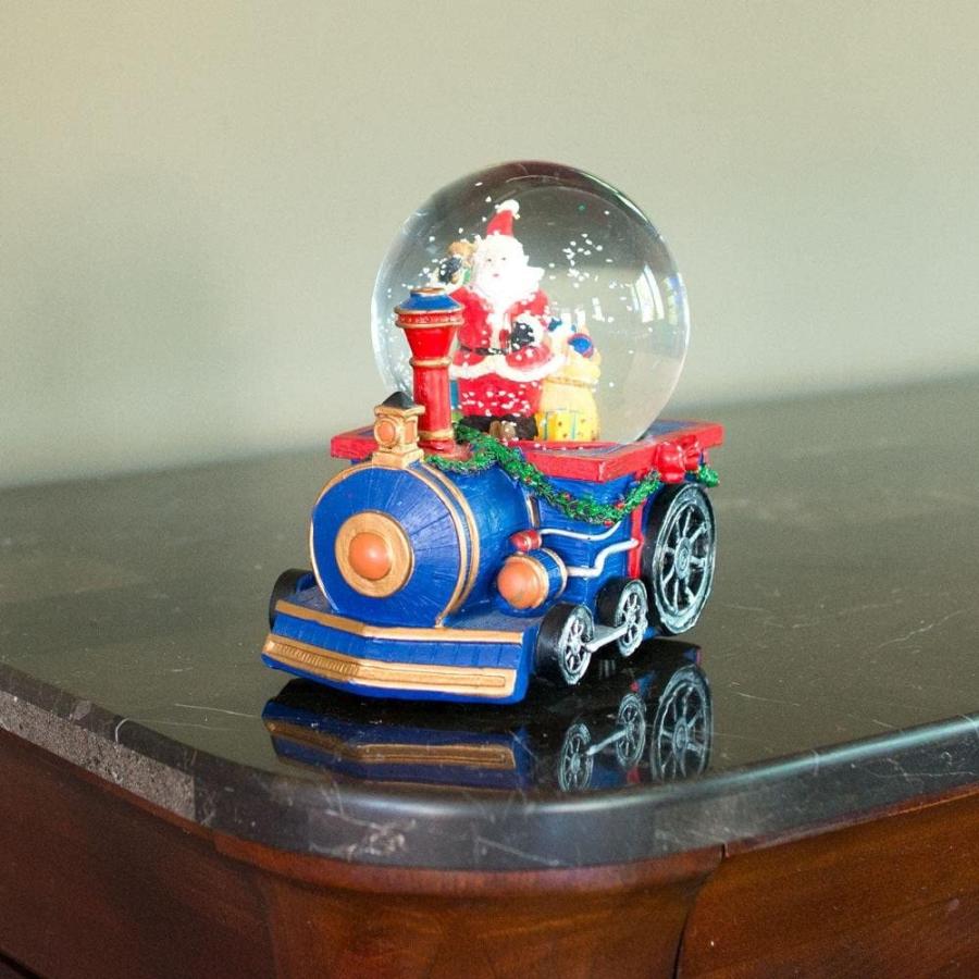 スノーグローブ 雪 置物 FBA-PMX1TT Santa's Train of Gifts: Musical Water Snow Globe with Delivery Del｜maniacs-shop｜05