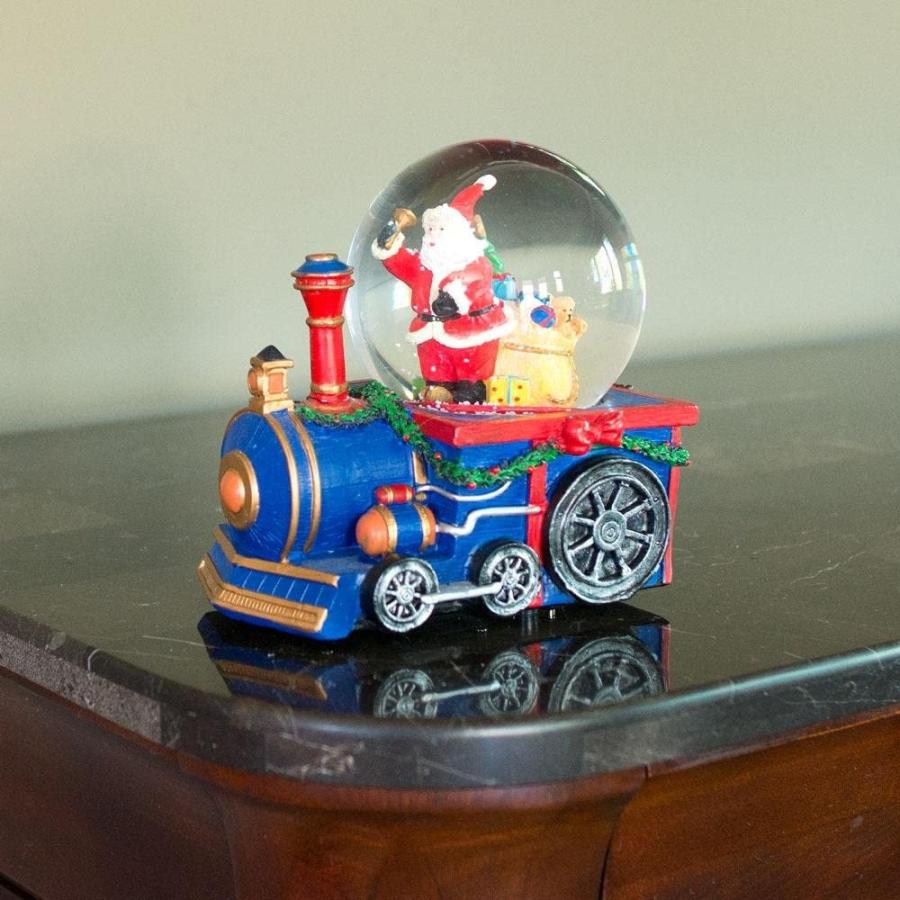 スノーグローブ 雪 置物 FBA-PMX1TT Santa's Train of Gifts: Musical Water Snow Globe with Delivery Del｜maniacs-shop｜06