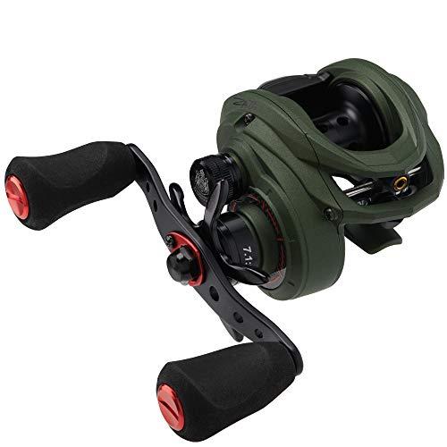 リール アブガルシア Abu Garcia ZATA-HS Abu Garcia Zata Baitcast Low Profile Fishing Reel, Green, Righ