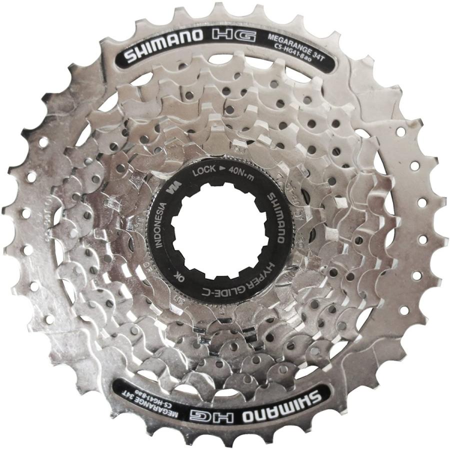 スプロケット フリーホイール ギア CSHG418134 Shimano Acera CSHG418134 Speed Cassette - Silver, 1