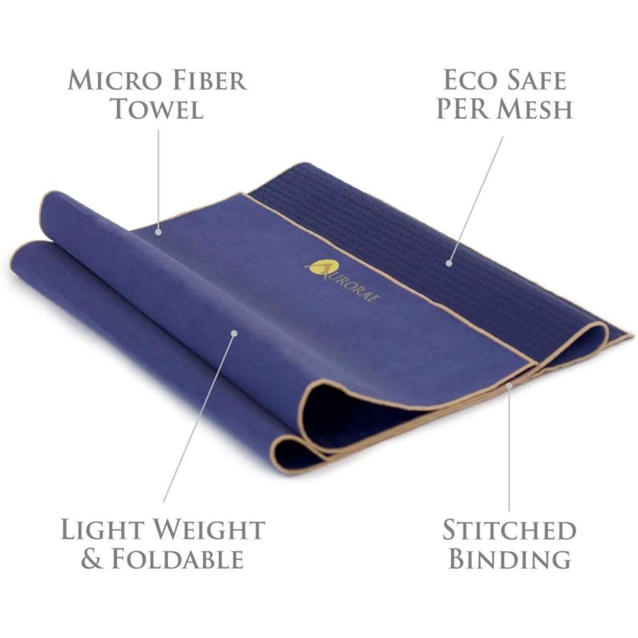 ヨガマット フィットネス YM001CAN Aurorae Synergy Foldable On-the-Go Travel Yoga,Gym/Exercise Mat foの画像