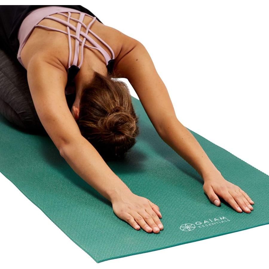 ヨガマット フィットネス 05-64061 Gaiam Essentials 1/4\" Thin (6mm) Yoga \u0026 Pilates, Fitness \u0026 Exercisの画像