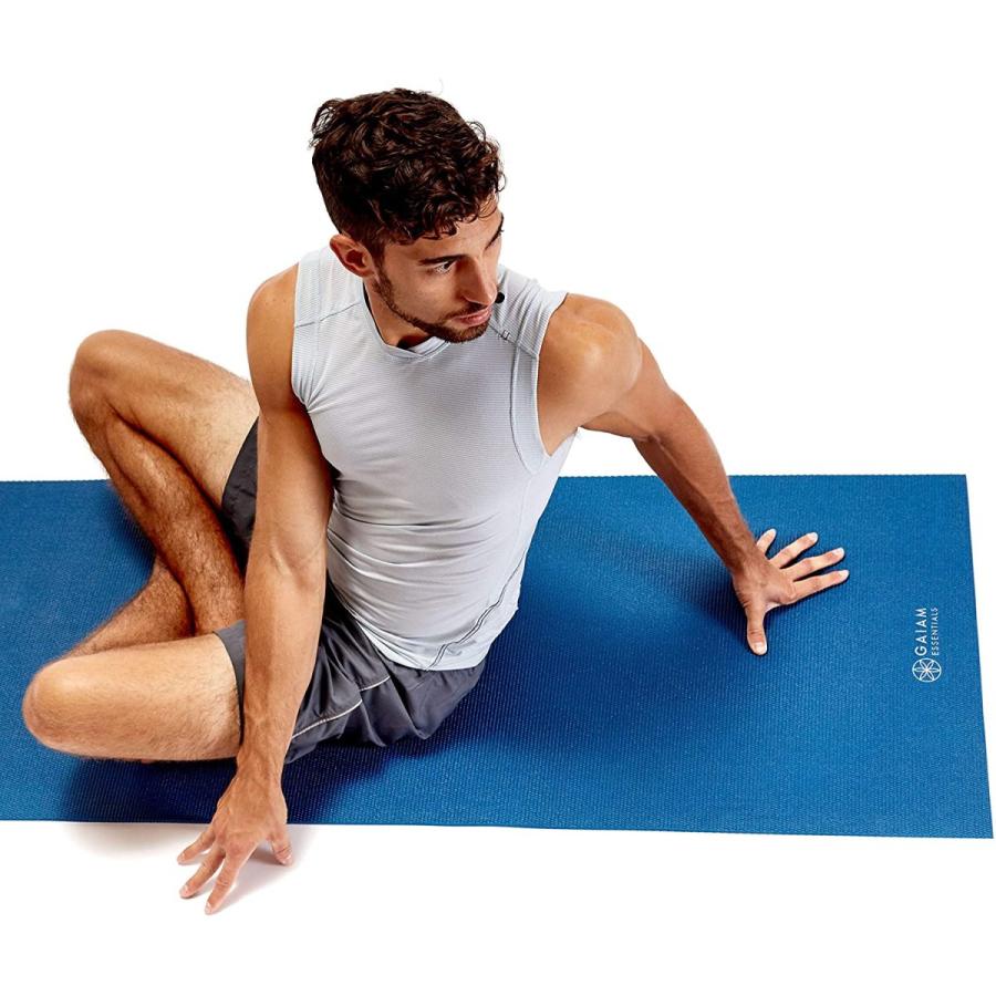 ヨガマット フィットネス 05-64061 Gaiam Essentials 1/4\" Thin (6mm) Yoga \u0026 Pilates, Fitness \u0026 Exercisの画像