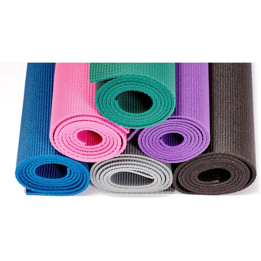 ヨガマット フィットネス 05-64061 Gaiam Essentials 1/4\" Thin (6mm) Yoga \u0026 Pilates, Fitness \u0026 Exercisの画像