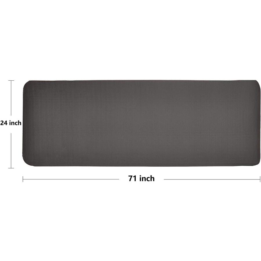 ヨガマット フィットネス GO YOGA - ALL PURPOSE Fitvids All Purpose 1/2-Inch Extra Thick High Densityの画像