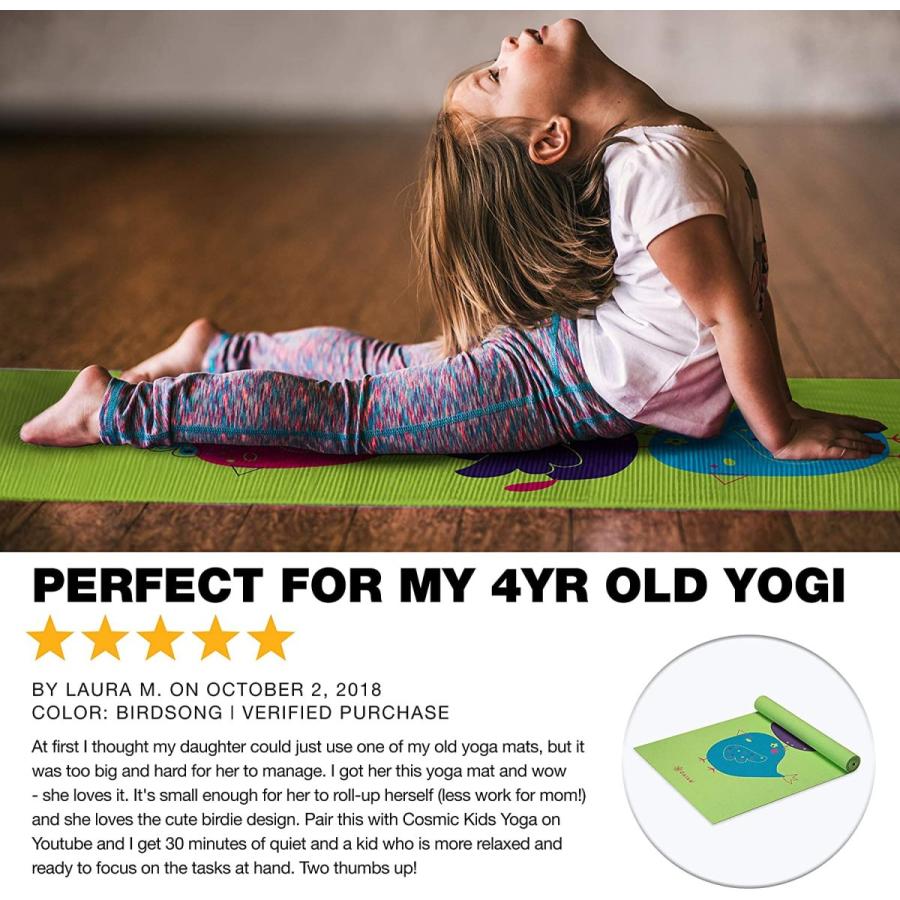 ヨガマット フィットネス 05-62901 Gaiam Kids Yoga Mat Exercise Mat, Yoga for Kids with Fun Prints -の画像