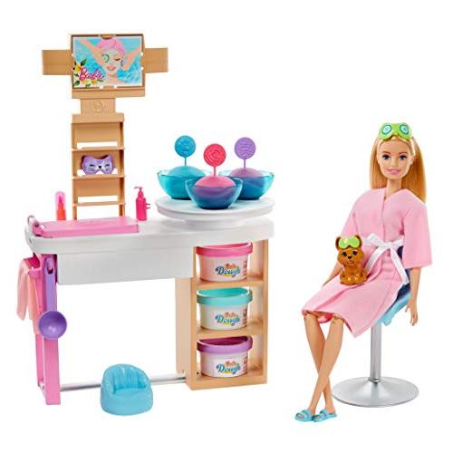 バービー バービー人形 日本未発売 GJR84 Barbie Spa Day Toy Playset with Blonde Doll & 10+ Access