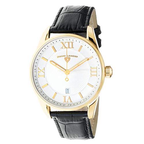 腕時計 スイスレジェンド メンズ SL-22012-YG-02-BLK Swiss Legend Men's Belleza Analog Swiss Quartz