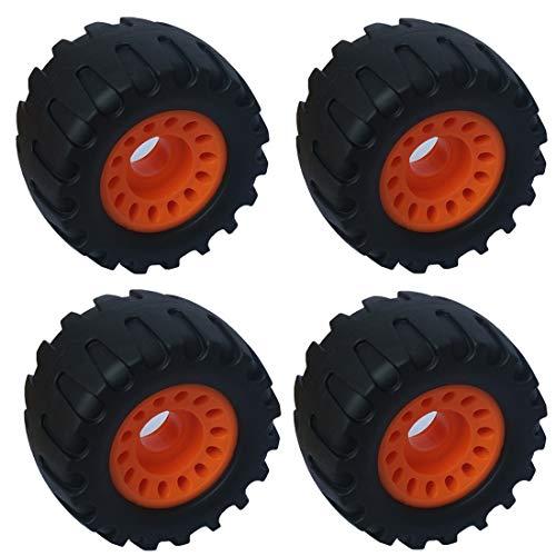 ウィール タイア スケボー USHION All Terrain Off Road Longboard Black Wide Skateboard Wheels - Set o ストリート系スポーツ-スポーツ