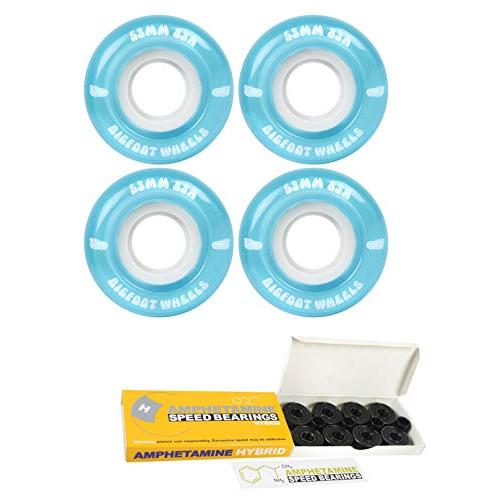 ウィール タイヤ スケボー Bigfoot Skateboard Wheels 53mm 83A Soft Cruiser Filmer Blue + Ceramic Bear