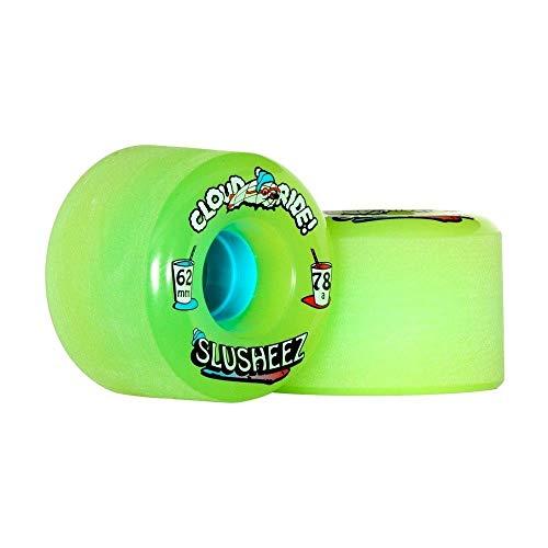 ウィール タイヤ スケボー HCR-SLU-62-LIM-78A Cloud Ride! Slusheez 78a 62mm, Lime Jelly