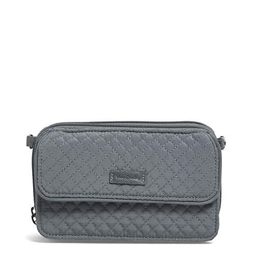 安い購入 ヴェラブラッドリー Vera Bradley 財布 マイクロファイバー オールインワンクロスボディ財布 Rfid保護付き チャコール ななめ掛け ショルダー Rakuten Klientsoft Com